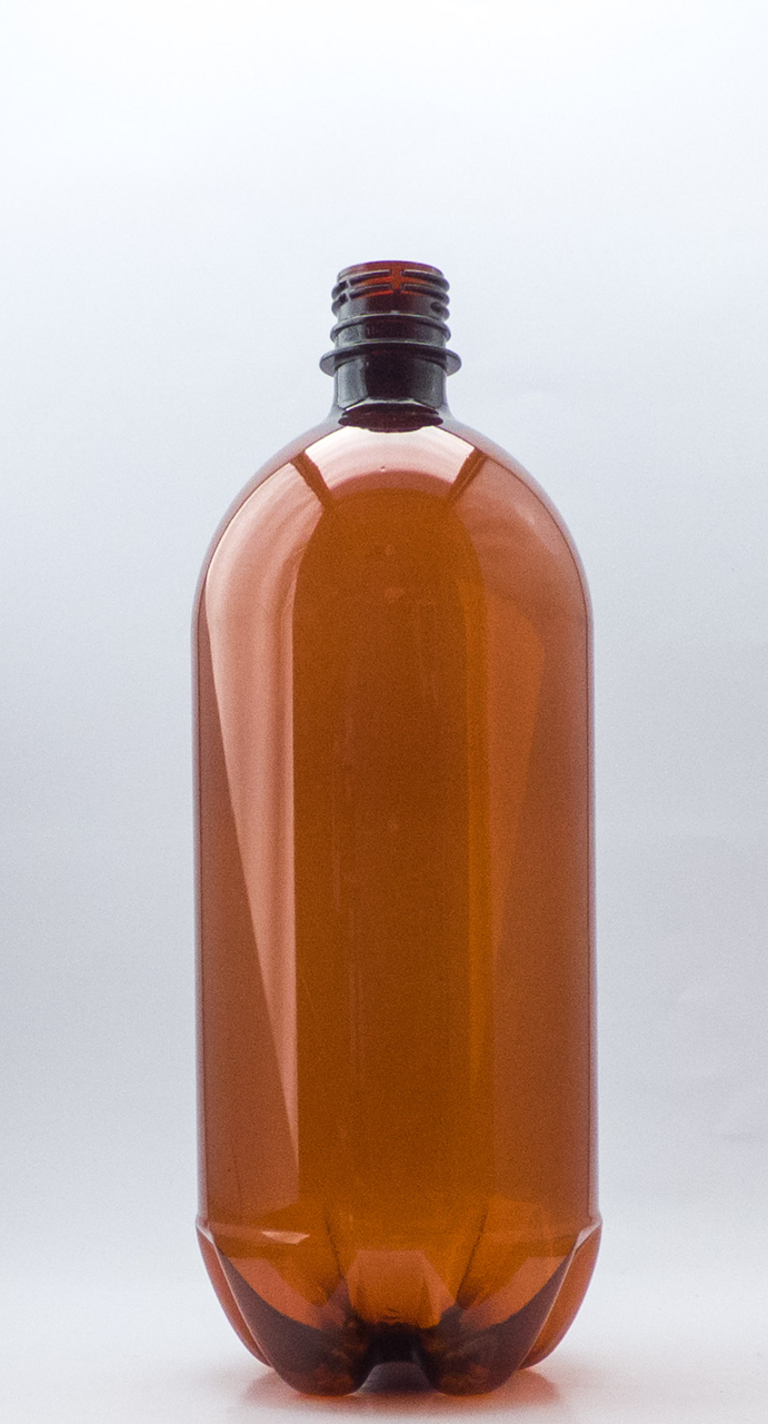 1250ml Round Amber TE Rigger Bottle W/Lid - 22 Bottles and Lids Per Carton -Unit Cost $0.94c each (Bottle/Lidcombo)