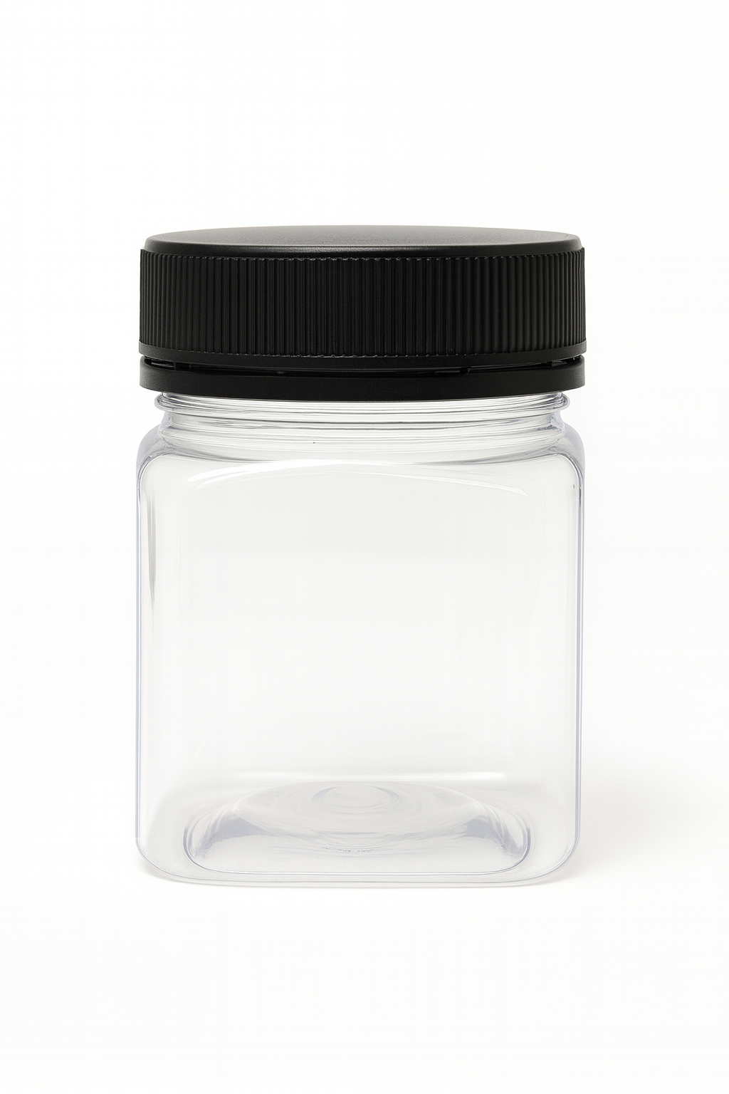200ml Square PET Tamper-Evident Jar with Sealing (Cone Seal) Lid – Bulk Carton of 336