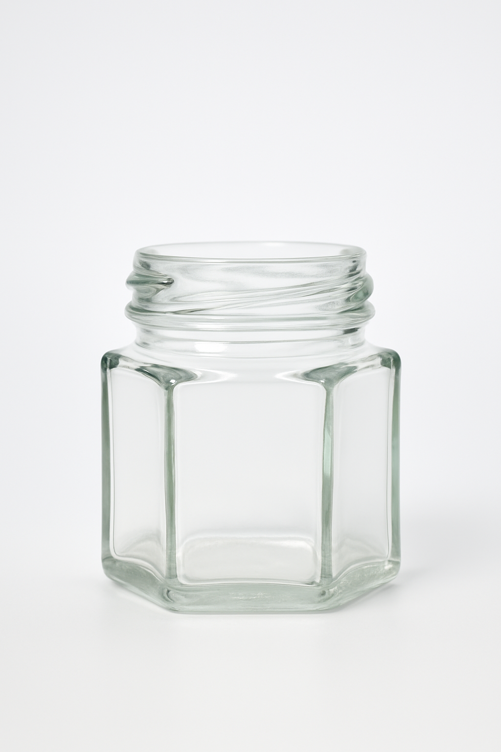 45ml Hex Glass Jar With 43mm Twist Cap - 99 Jars and Caps Per Carton $0.60c per unit (cap/jar combo)