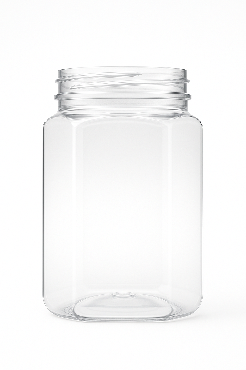 750ml Hexagonal Clear PET TE ipu W/Upi - 40 ipu me nga tapoi mo ia kaata