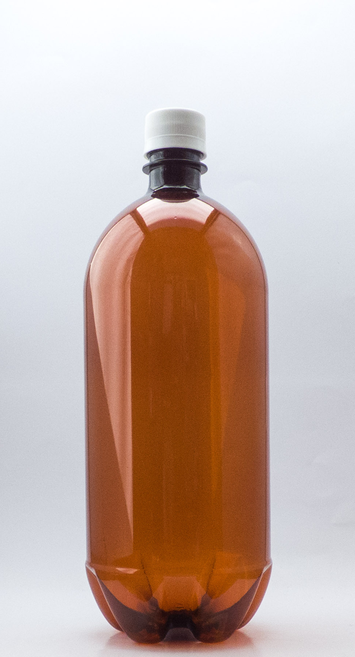 1250ml Round Amber TE Rigger Bottle W/Lid - 21 Bottles and Lids Per Carton -Unit Cost $0.89c each (Bottle/Lidcombo)