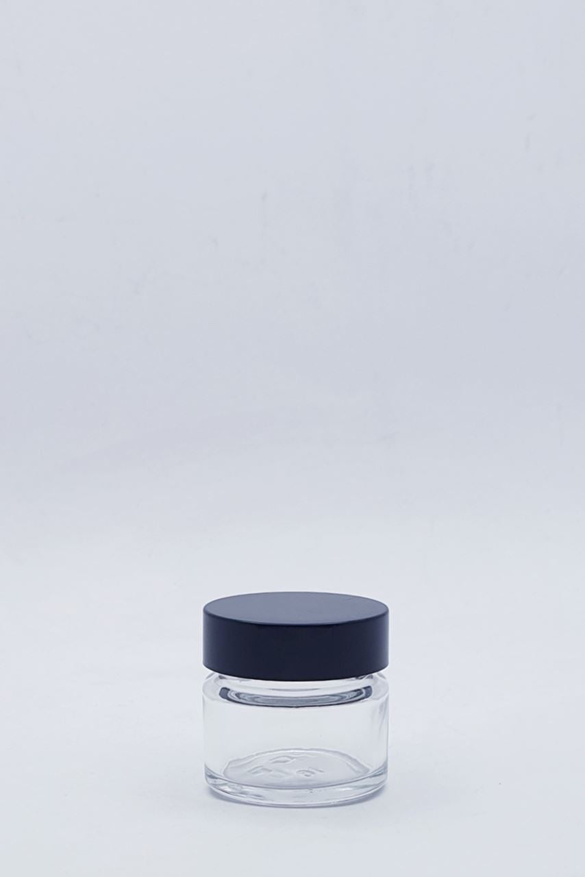 15ml Round Glass Jar - 110 Jars and Lids per carton - Unit Cost $0.59c each (Jar/Lidcombo)