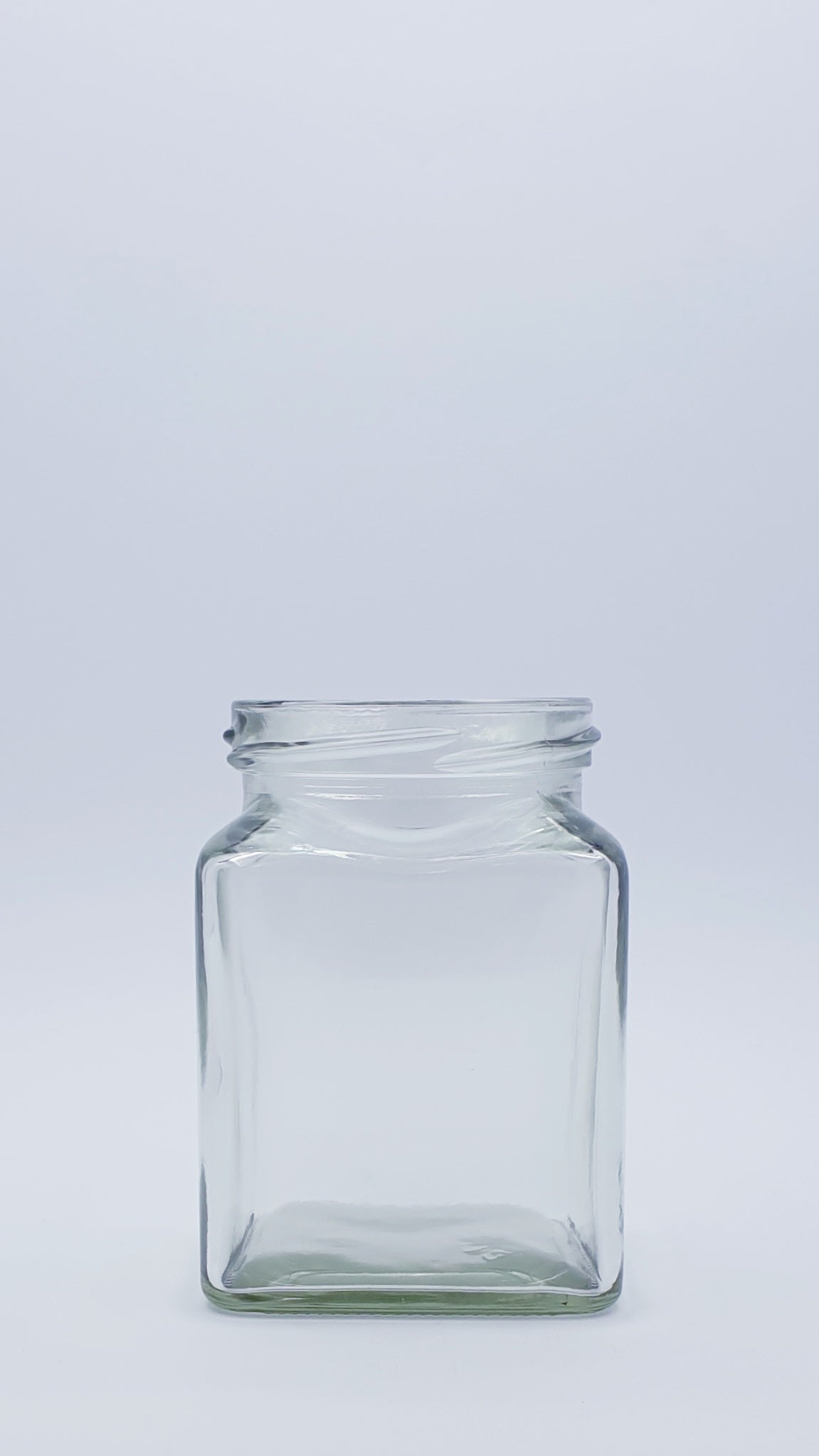 270ml Square Glass Jar with 63mm Twist Cap - 48 Jars and Caps Per Carton - Unit Cost $1.59c Each (Jar/Capcombo)