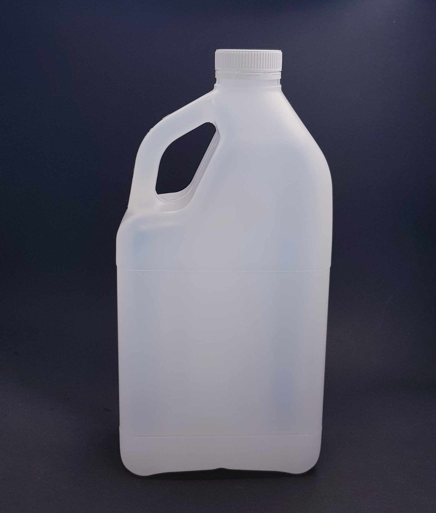 2 Litre or 2000ml Milk Bottle Plastic with Handle and White 38mm TE Cap 