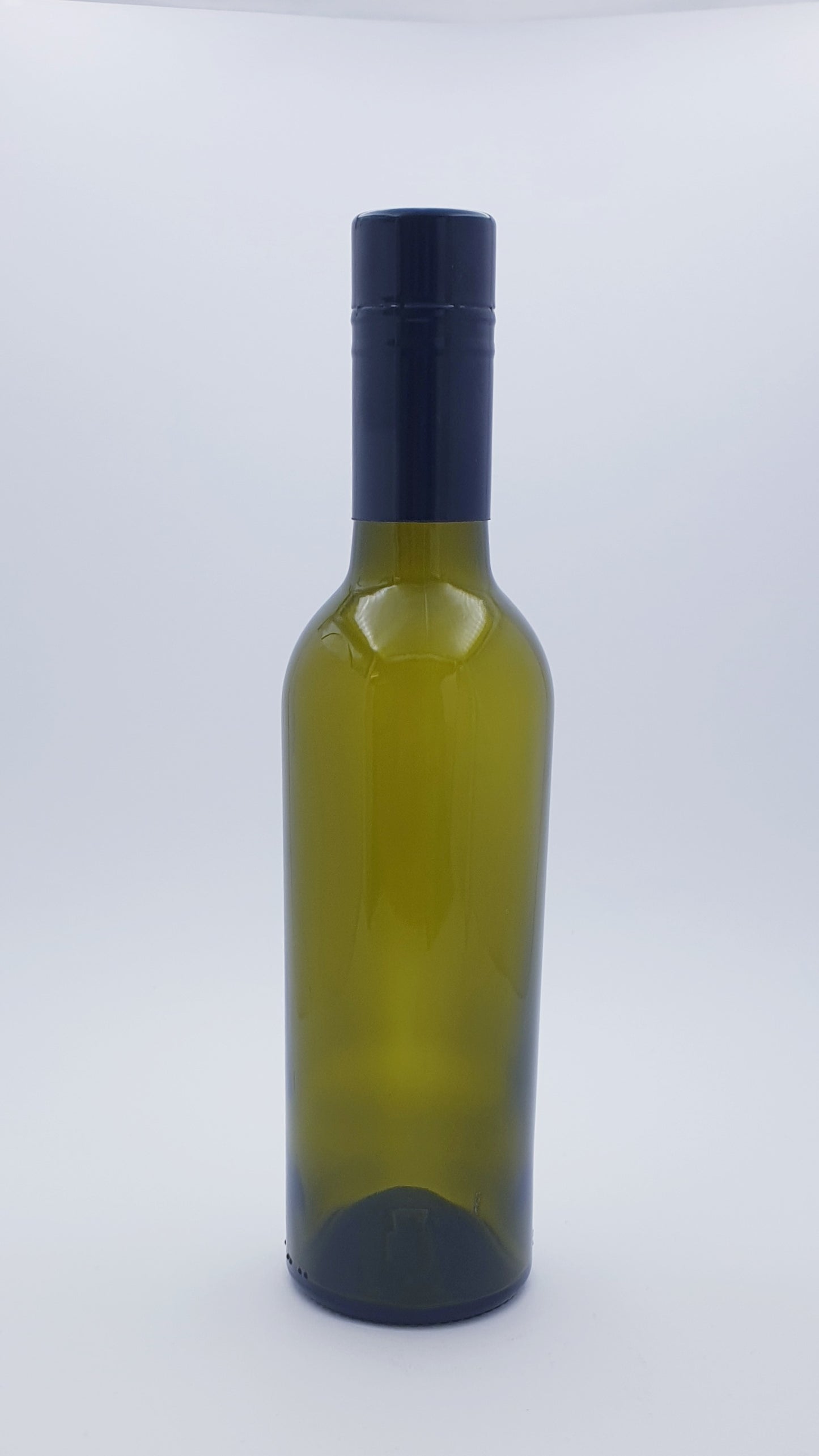 375ml Antique Green Claret Glass Bottle W/Cap - 40 Bottles and Caps Per Carton