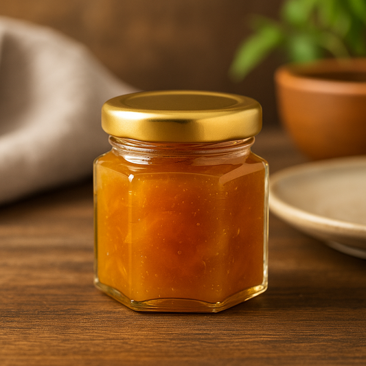 45ml Hex Glass Jar With 43mm Twist Cap  - 99 Jars and Caps Per Carton $0.60c per unit (cap/jar combo)