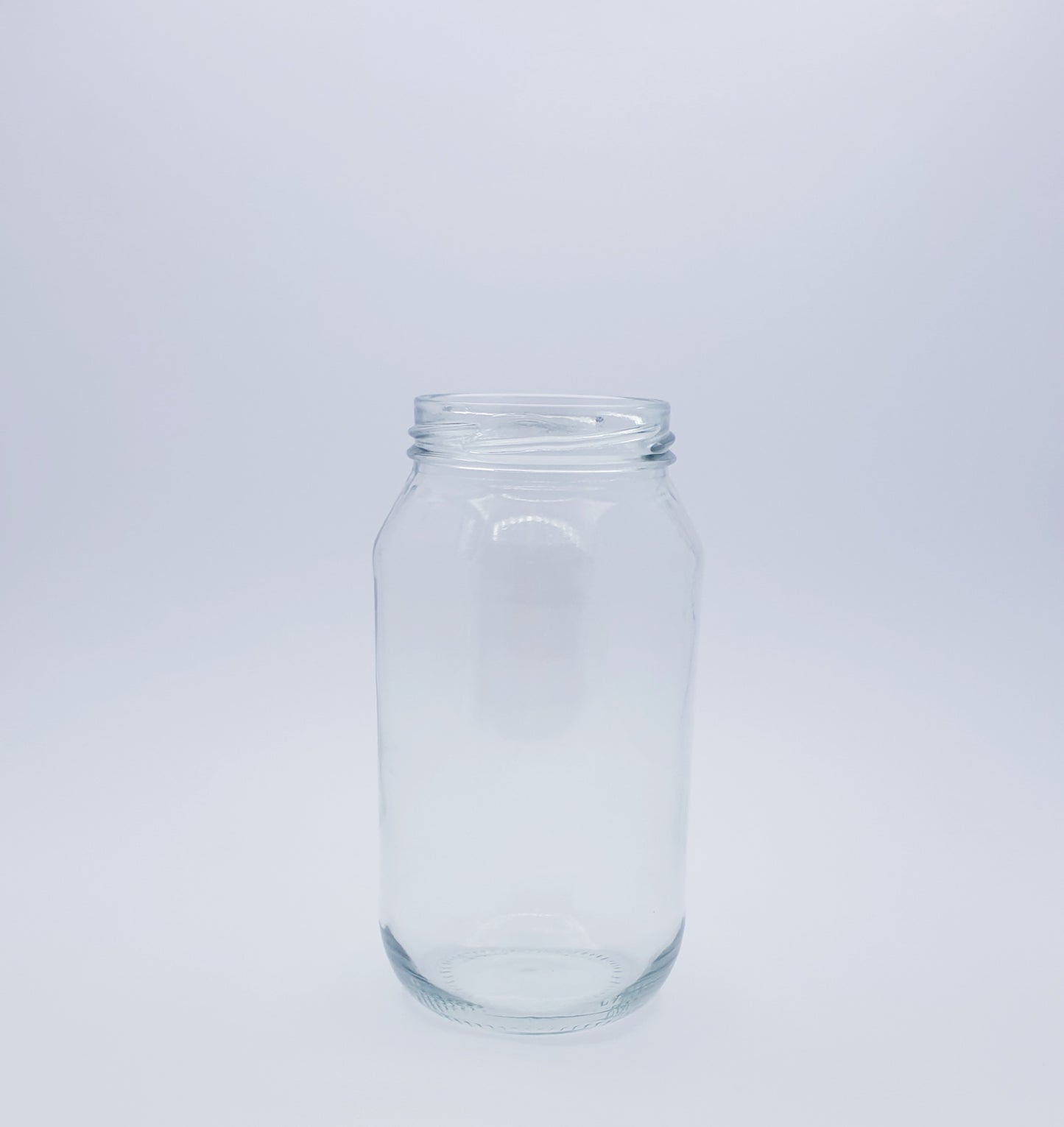 500ml(700gm) Round Clear Glass Jar without a lid.  This takes a 63mm Twist Cap