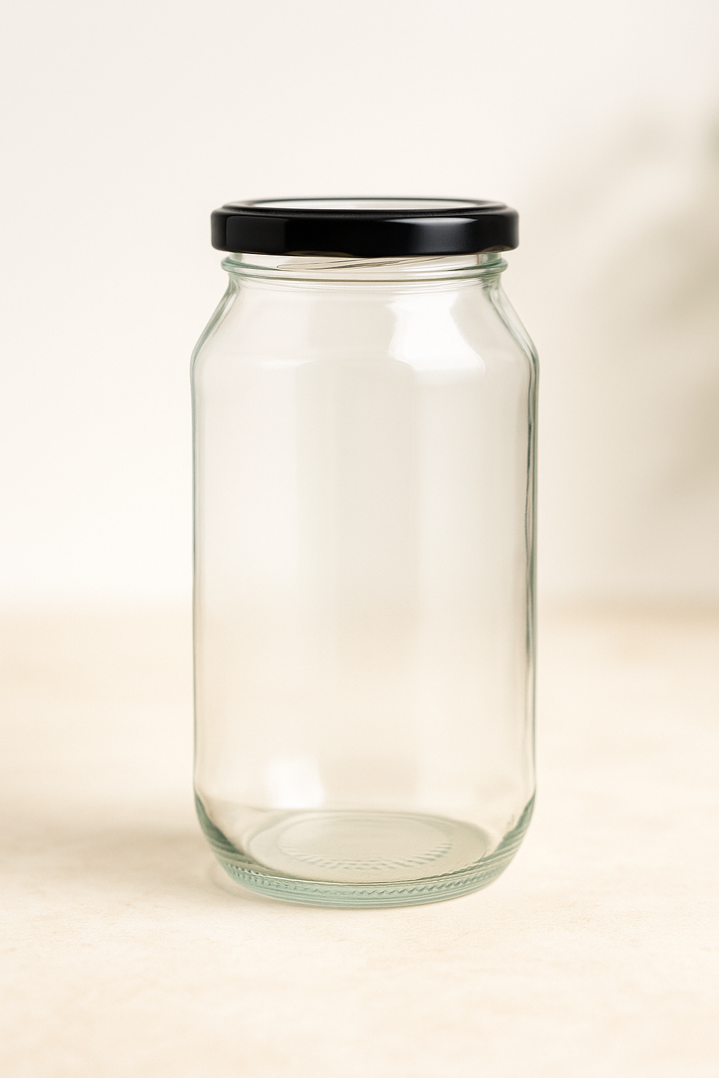 500ml Round Glass Jar With 63mm Twist Cap – 30 Jars and Lids Per Carton