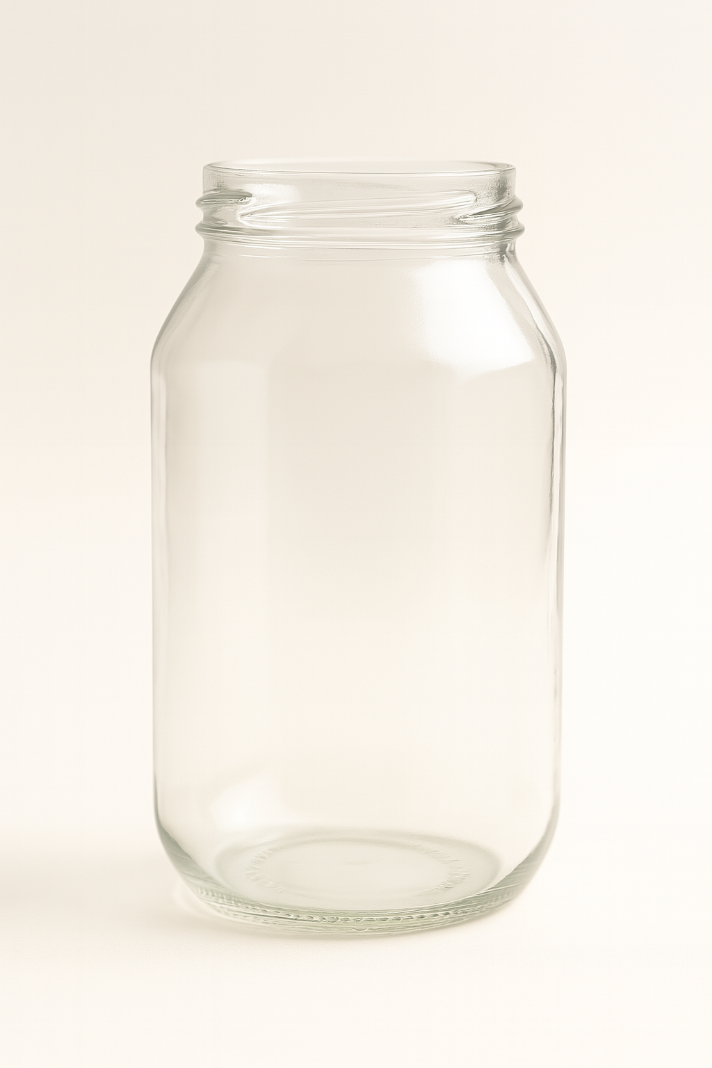 500ml Round Glass Jar With 63mm Twist Cap – 30 Jars and Lids Per Carton