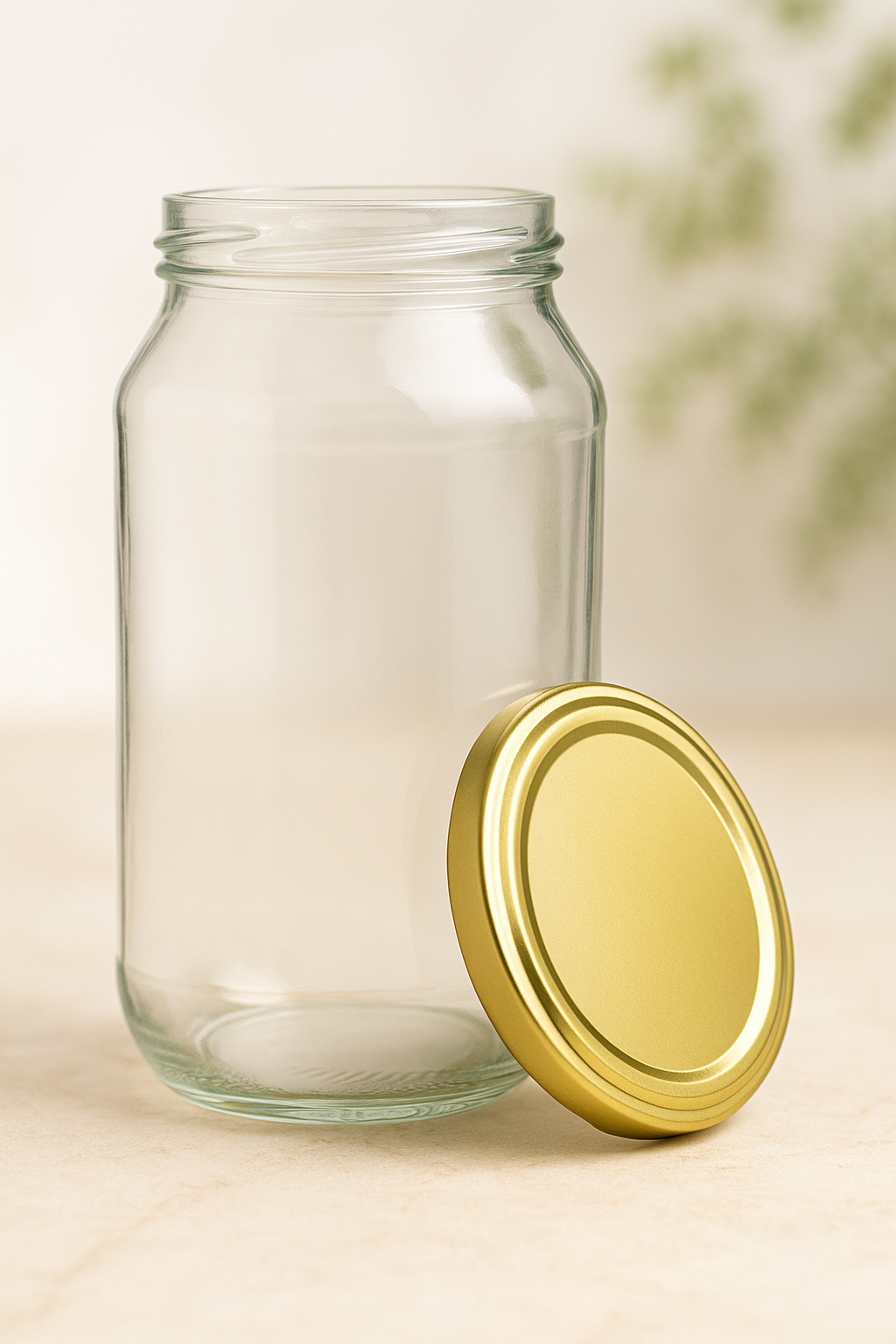 500ml Round Glass Jar With 63mm Twist Cap – 30 Jars and Lids Per Carton