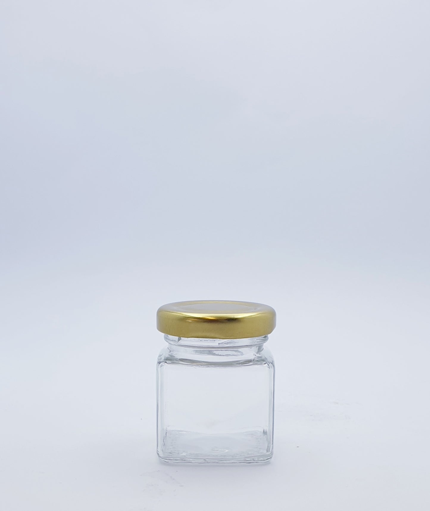 50ml Square Glass Jar W/Lid - 72 Jars and Lids Per Pack**New smaller pack size - Unit Cost $0.87c Jar&Lid